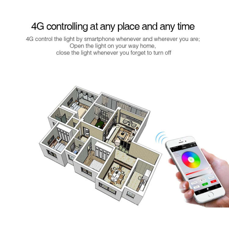 FUT012 E27 9W RGB + CCT LED Bulb Light 100V-240V Full Color Remote Control Smart Bulb WiFi 2.4G W...