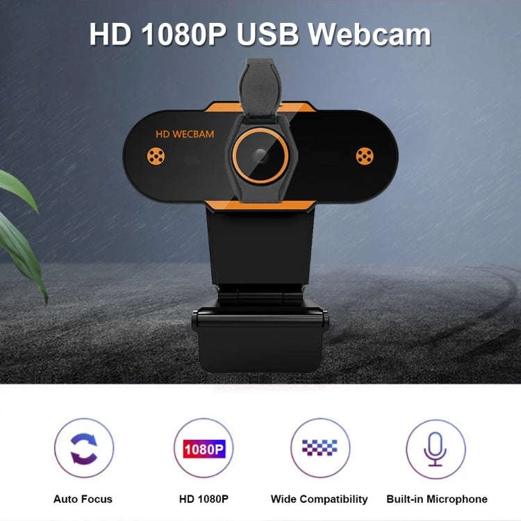 312 1080P HD USB 2.0 PC Desktop Camera Webcam with Mic, Cable Length: about 1.3m, Regular, with T...