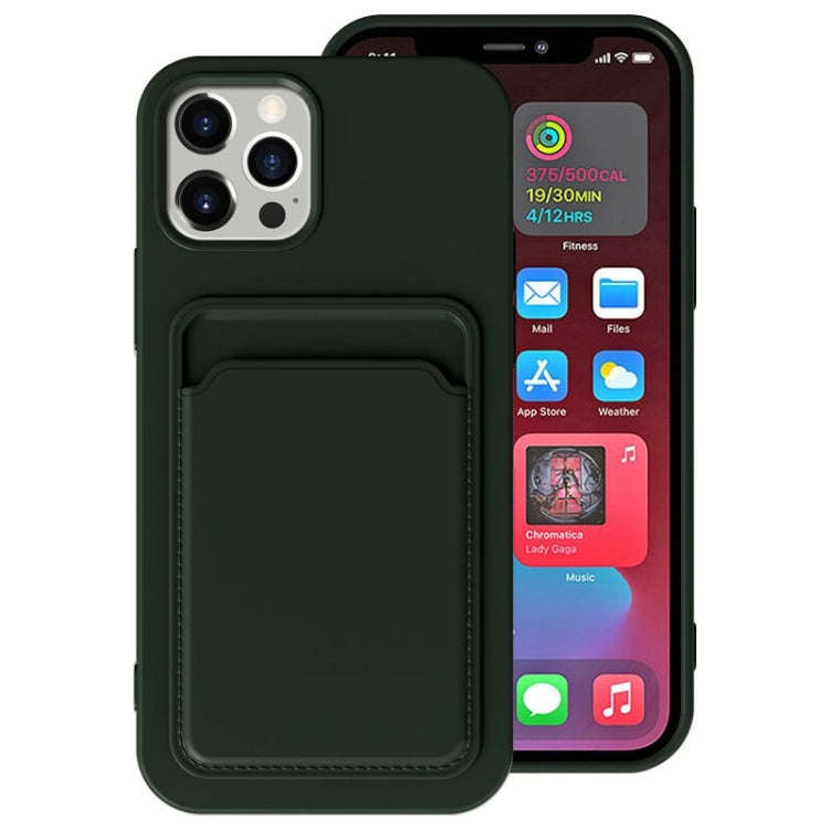 TPU + Flannel Lining Shockproof  Case with Card Slots, For iPhone 11, For iPhone 11 Pro
