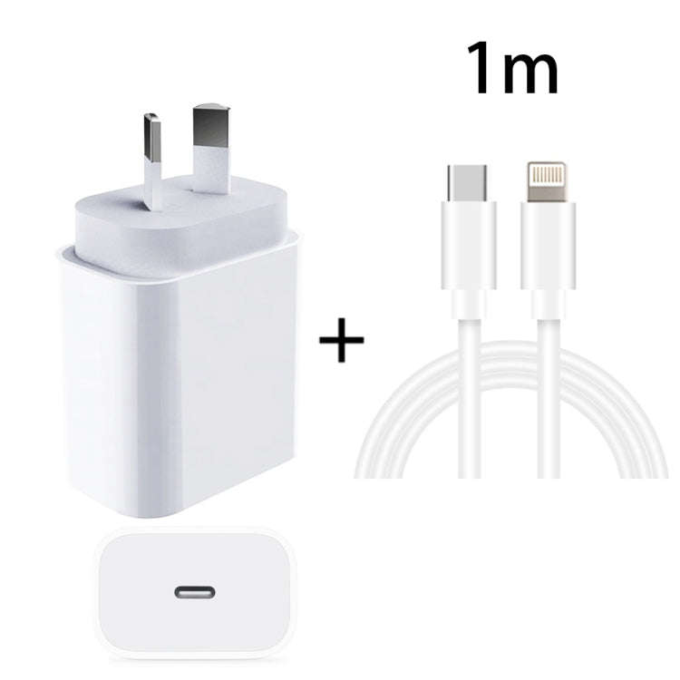 PD 20W PD 3.0 Travel Fast Charger Power Adapter with USB-C / Type-C to 8 Pin Fast Charge Data Cab...