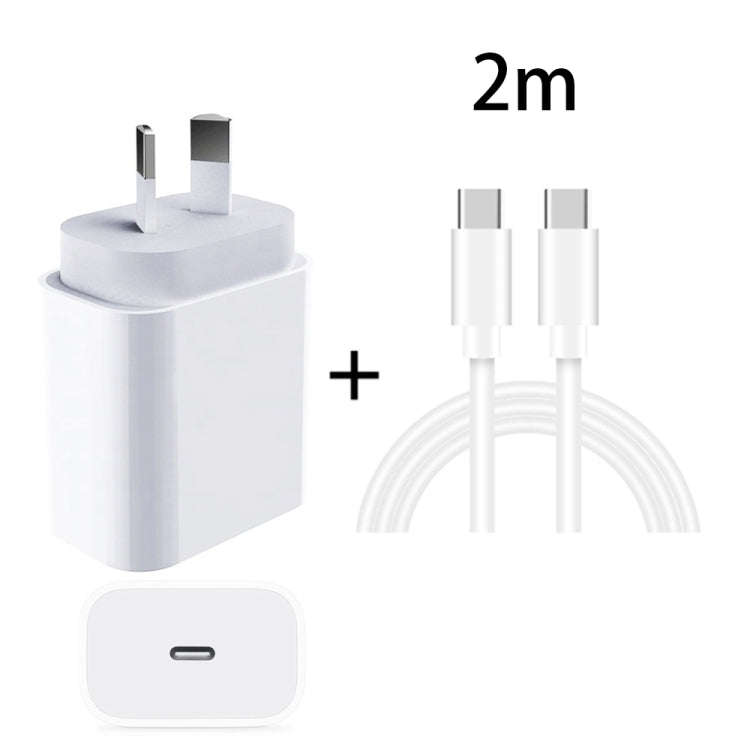 20W PD 3.0 Travel Fast Charger Power Adapter with USB-C / Type-C to Type-C Fast Charge Data Cable...