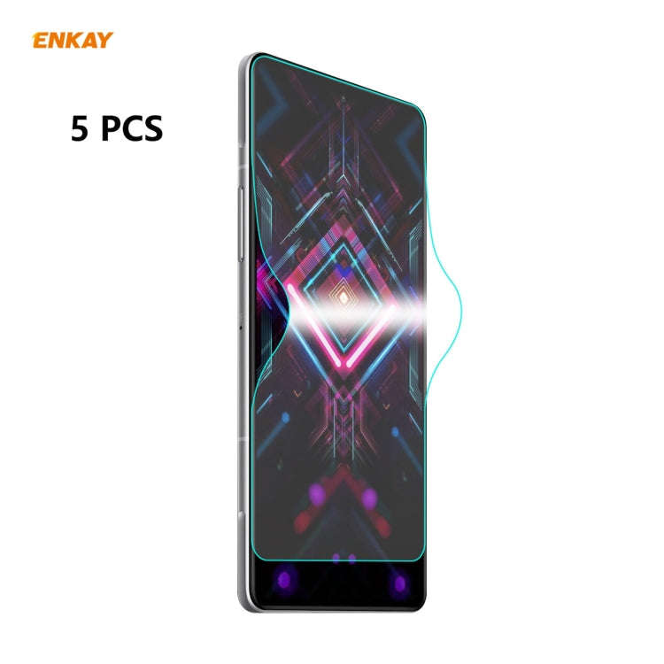 5 PCS ENKAY Hat-Prince Full Glue Full Coverage Screen Protector Explosion-proof Hydrogel Film, Fo...