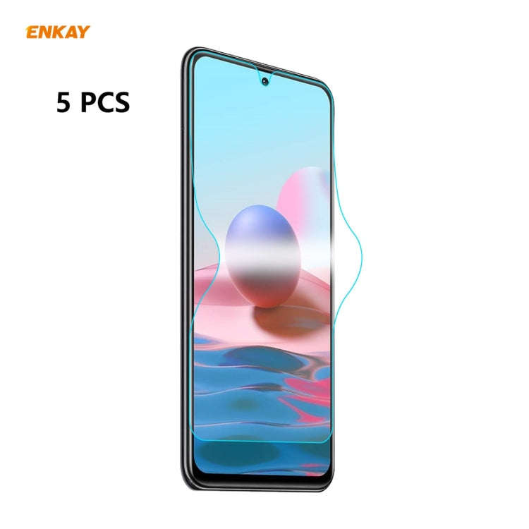 5 PCS ENKAY Hat-Prince Full Glue Full Coverage Screen Protector Explosion-proof Hydrogel Film, Fo...