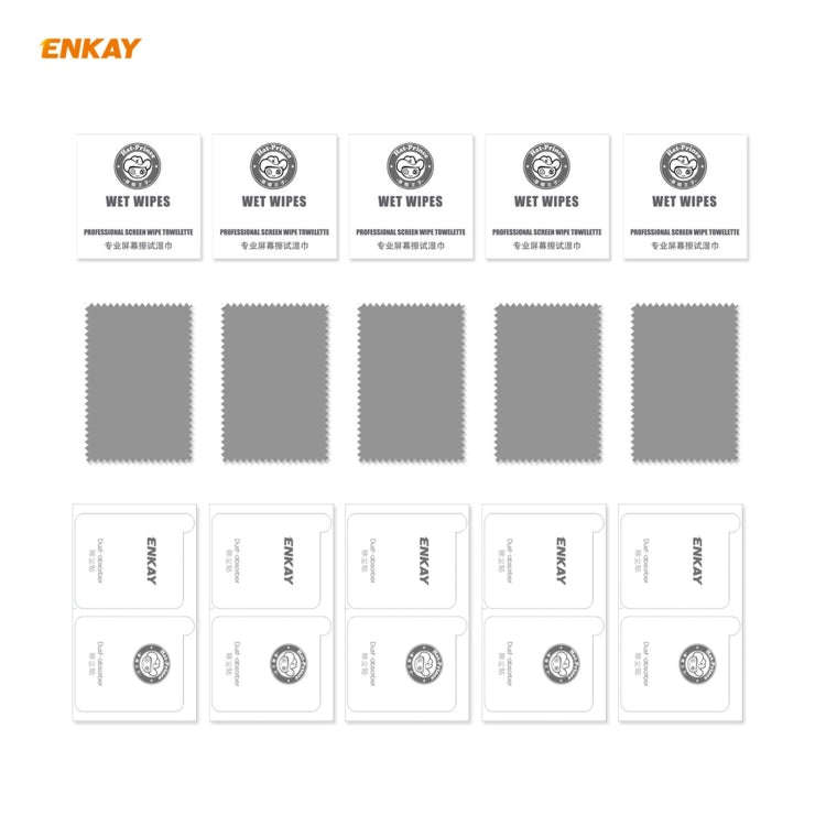 5 PCS ENKAY Hat-Prince Full Glue Full Coverage Screen Protector Explosion-proof Hydrogel Film, Fo...