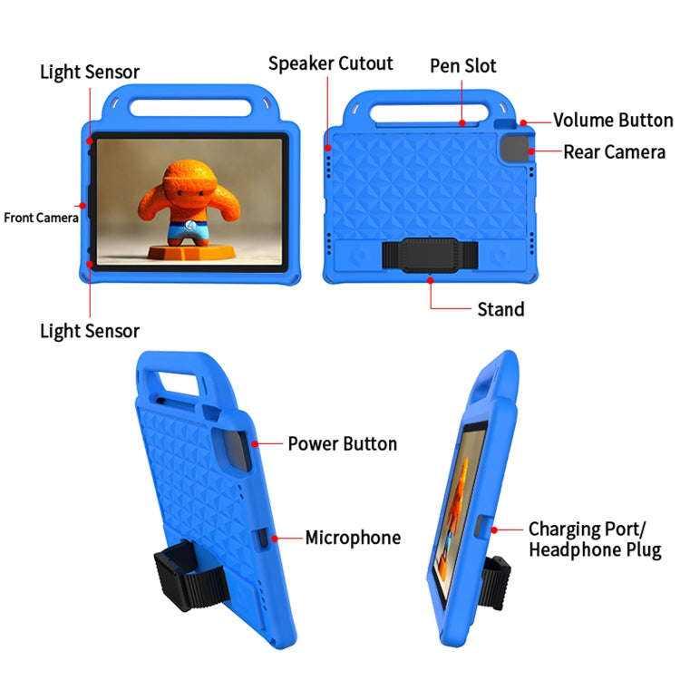 Diamond Series EVA Anti-Fall Shockproof Sleeve Protective Shell Case with Holder & Strap, For iPa...