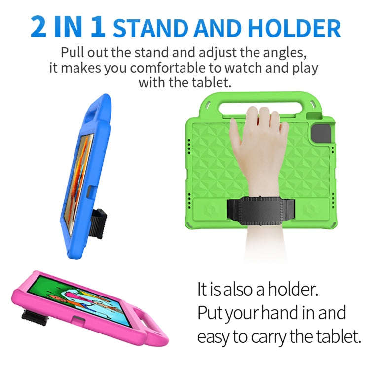 Diamond Series EVA Anti-Fall Shockproof Sleeve Protective Shell Case with Holder & Strap, For iPa...