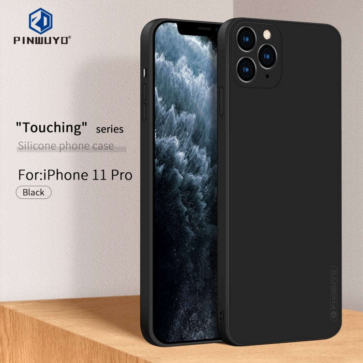 PINWUYO Sense Series Liquid Silicone TPU Mobile Phone Case, For iPhone 11 Pro, For iPhone 11 Pro ...