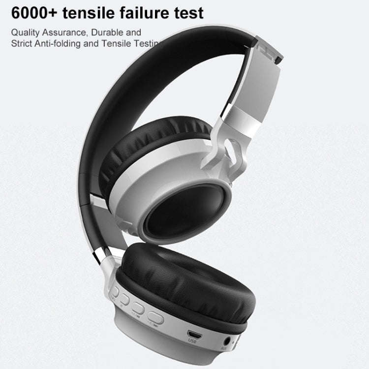 Colorful LED Bluetooth 5.0 Headphones Foldable Wireless HiFi Stereo Headset with Mic, Support TF ...