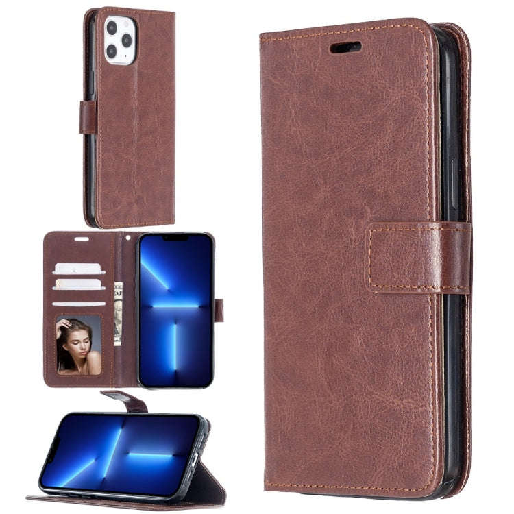 Crazy Horse Texture Horizontal Flip Leather Case with Holder & Card Slots & Wallet & Photo Frame ...