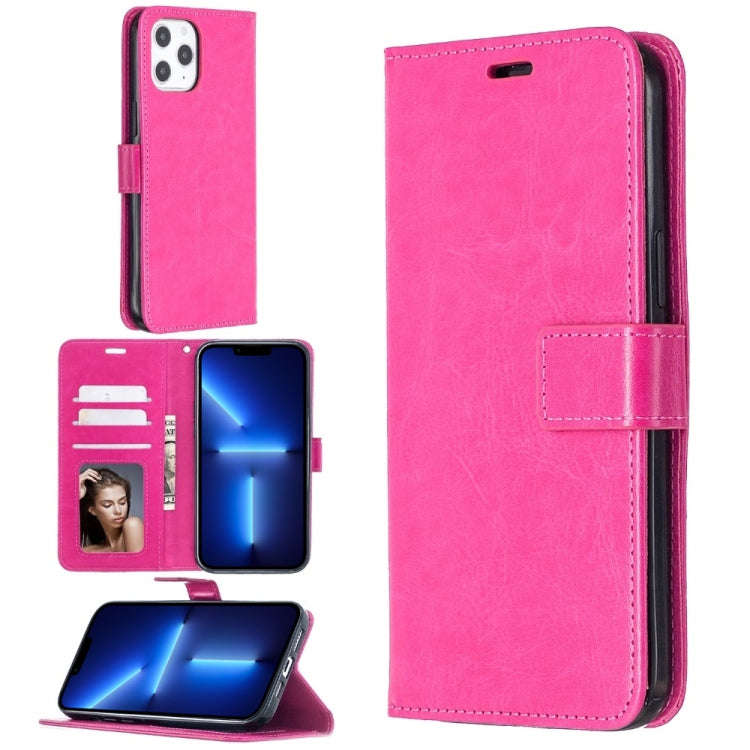 Crazy Horse Texture Horizontal Flip Leather Case with Holder & Card Slots & Wallet & Photo Frame ...