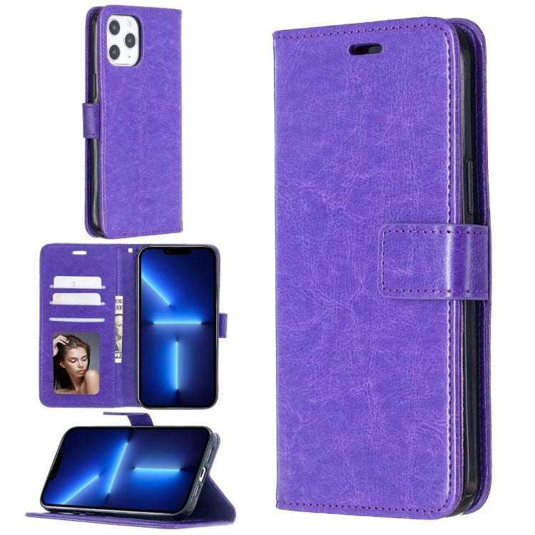 Crazy Horse Texture Horizontal Flip Leather Case with Holder & Card Slots & Wallet & Photo Frame ...