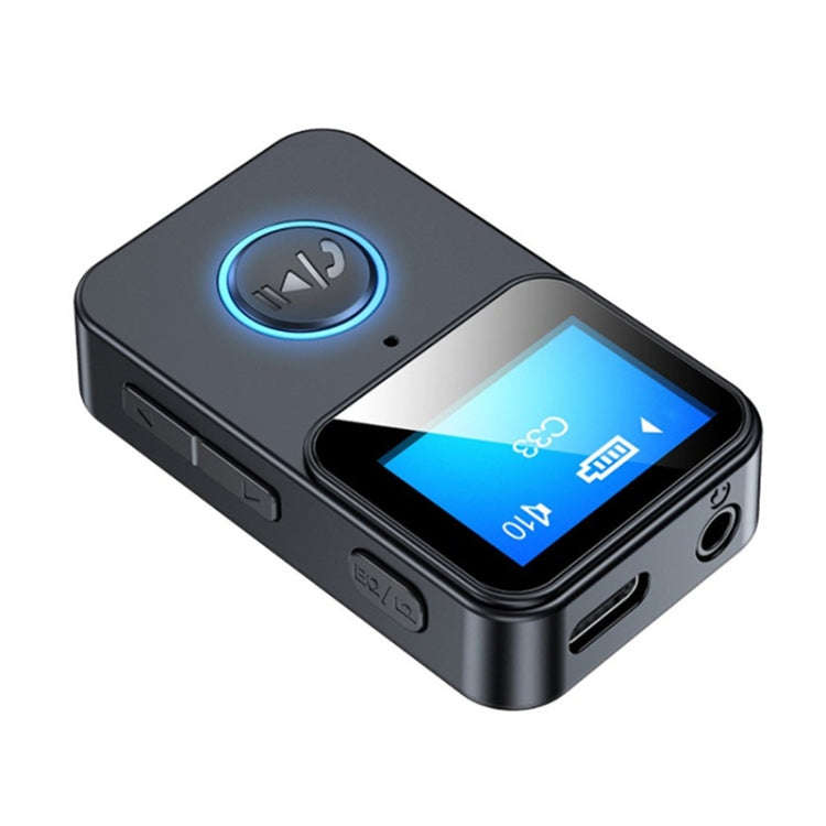 C33 Bluetooth 5.0 Audio Receiver Transmitter Portable MP3 Player with LCD Display Support Remote ...