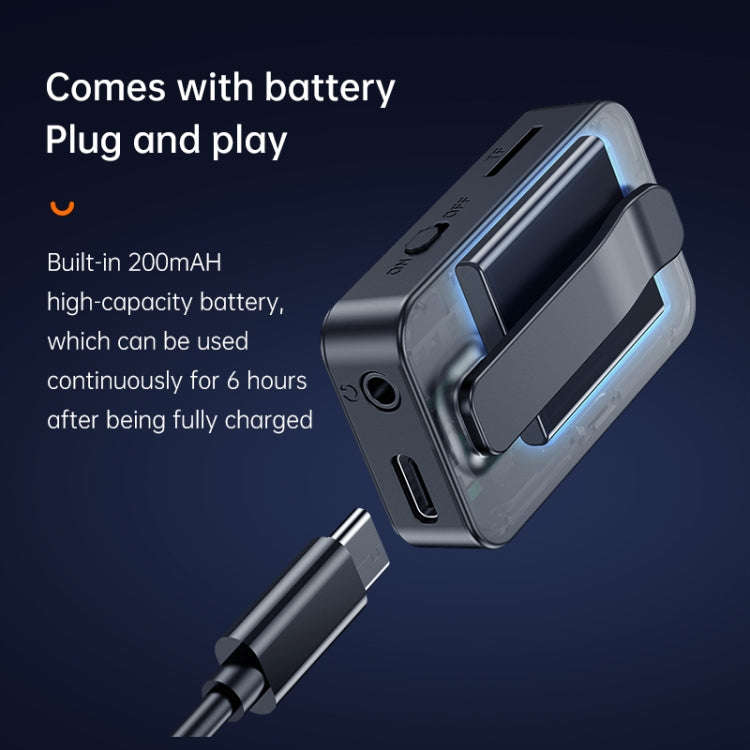 C33 Bluetooth 5.0 Audio Receiver Transmitter Portable MP3 Player with LCD Display Support Remote ...