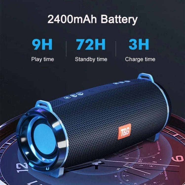 T&G TG192 LED Flashing Light Portable Wireless Bass 3D Stereo Bluetooth Speaker, Support FM / TF ...