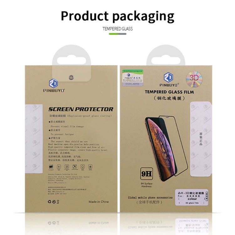 PINWUYO 9H 3D Curved Full Screen Explosion-proof Tempered Glass Film, For iPhone 13 mini, For iPh...