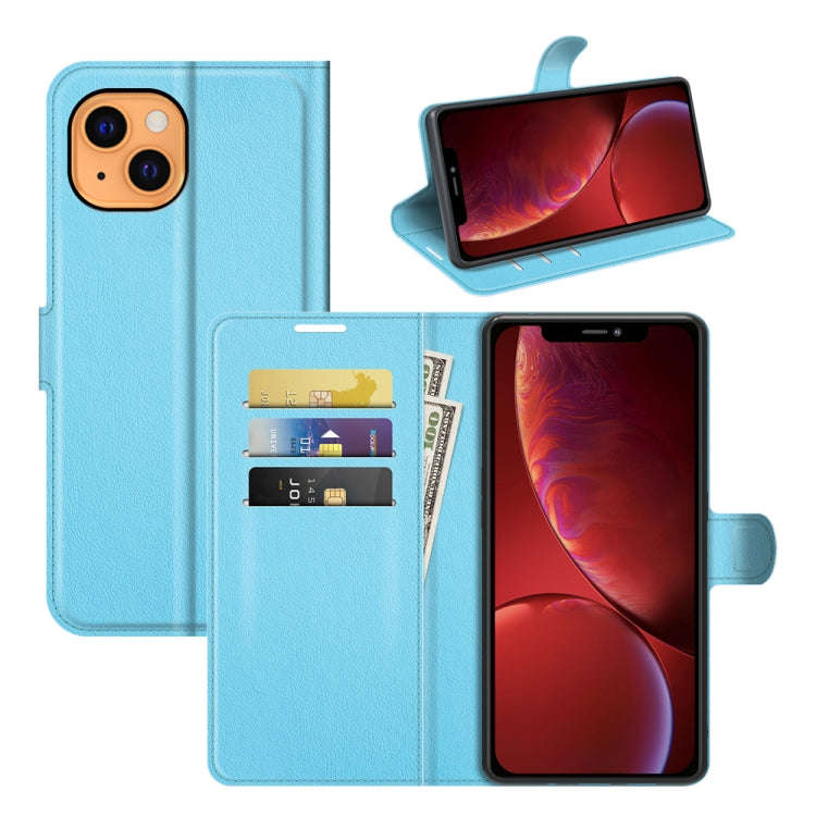 For iPhone 13 mini Litchi Texture Horizontal Flip Protective Case with Holder & Card Slots & Wall...