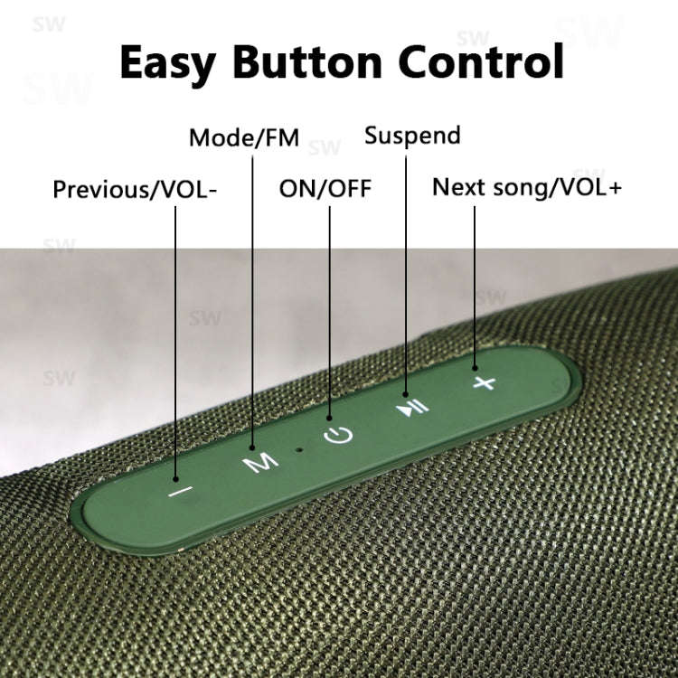 T&G TG187 Portable Waterproof Wireless Bass Surround Bluetooth Speaker with Shoulder Strap, Suppo...
