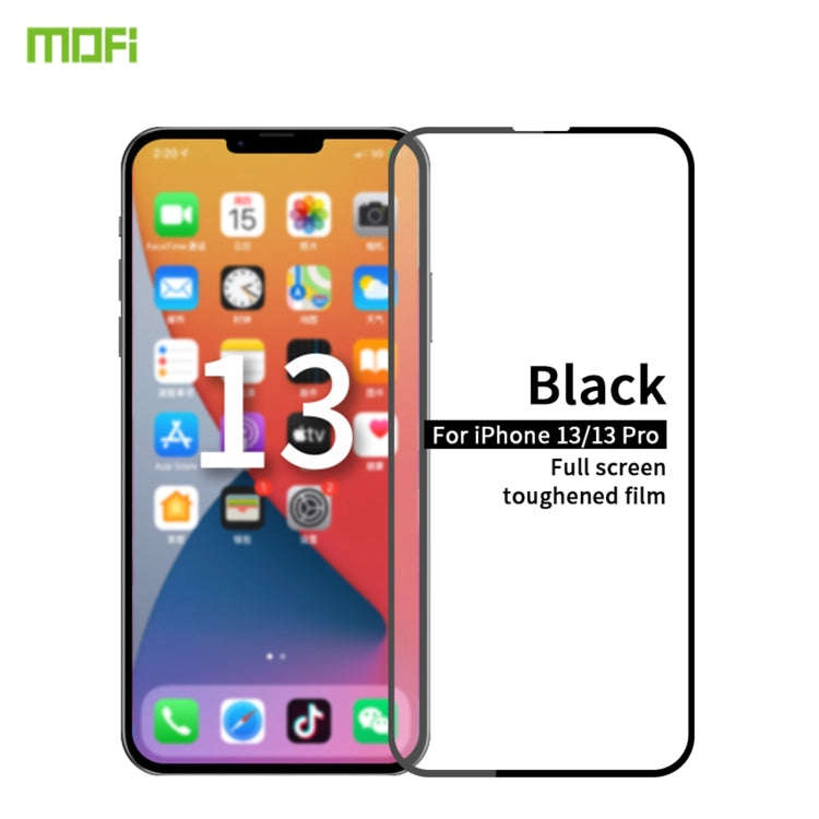 MOFI 9H 2.5D Full Screen Tempered Glass Film, For iPhone 13 mini, For iPhone 13 / 13 Pro, For iPh...