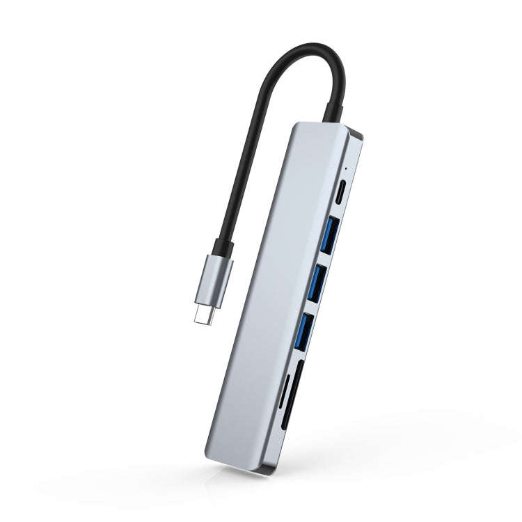 7 In 1 HDMI+SD/TF+USB2.0x2+USB3.0+PD to Type-C HUB Docking Station, 7 In 1 Station