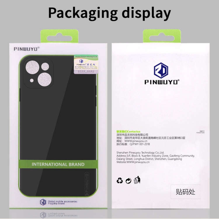 PINWUYO Touching Series Liquid Silicone TPU Shockproof Case, For iPhone 13, For iPhone 13 Pro, Fo...