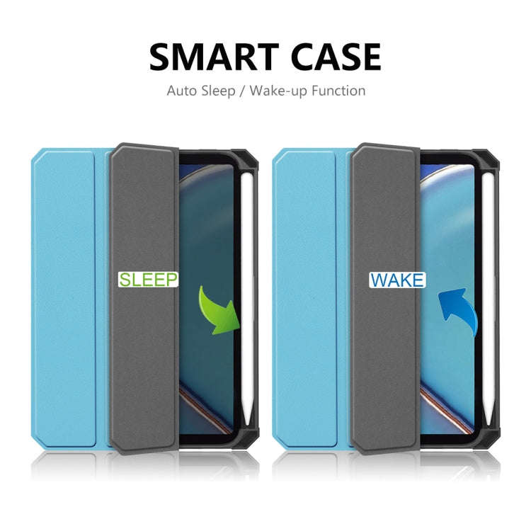 ENKAY Custer Texture Horizontal Flip PU+TPU Leather Case with Three-folding Holder & Sleep / Wake...