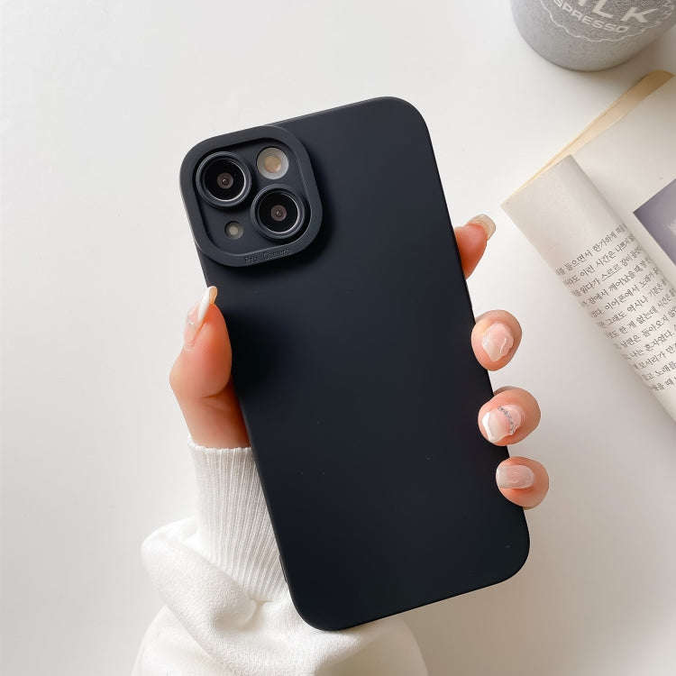 Straight-Edge Solid Color Liquid Silicone Shockproof Full Coverage Protective Case, For iPhone 13...