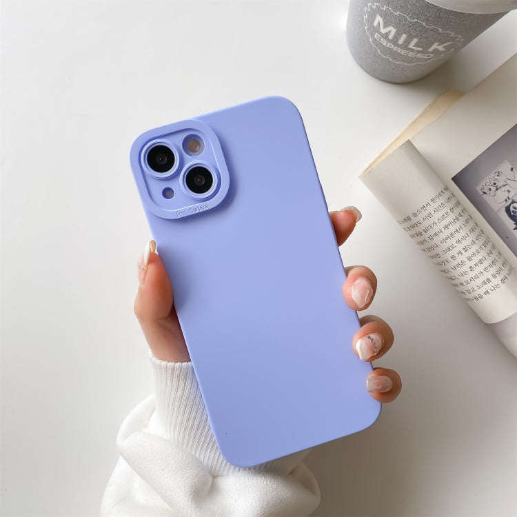 Straight-Edge Solid Color Liquid Silicone Shockproof Full Coverage Protective Case, For iPhone 13...