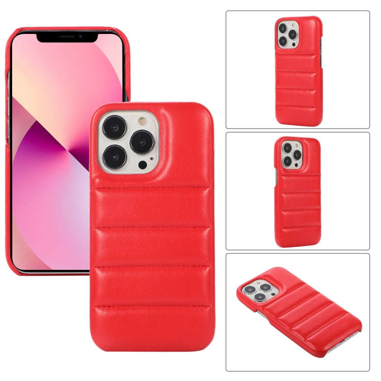 Thick Down Jacket Soft PU Phone Case, For iPhone 13, For iPhone 12 Pro Max, For iPhone 12 / 12 Pr...
