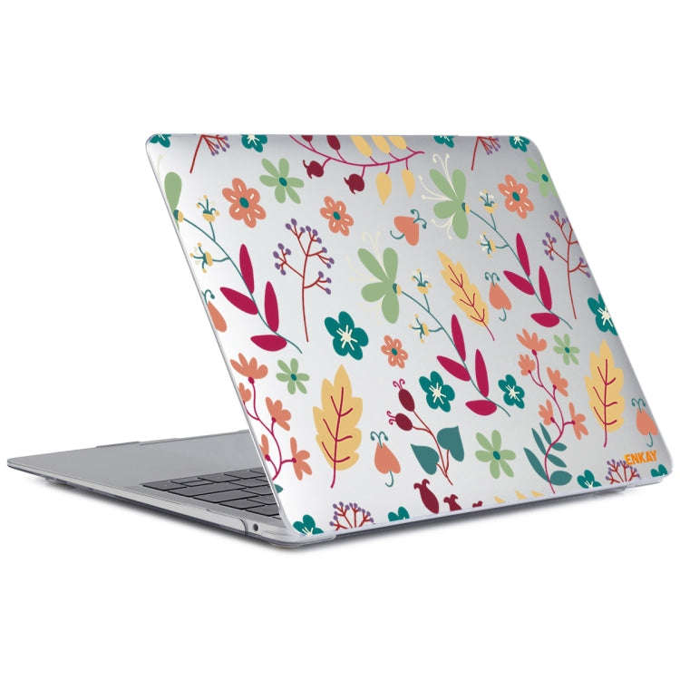 ENKAY Flower Series Pattern Laotop Protective Crystal Case For MacBook Air 13.3 inch A1932 / A217...