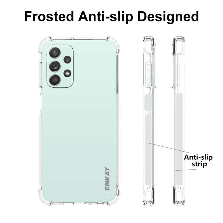 For Samsung Galaxy A23 ENKAY Clear TPU Shockproof Case, For Samsung Galaxy A23