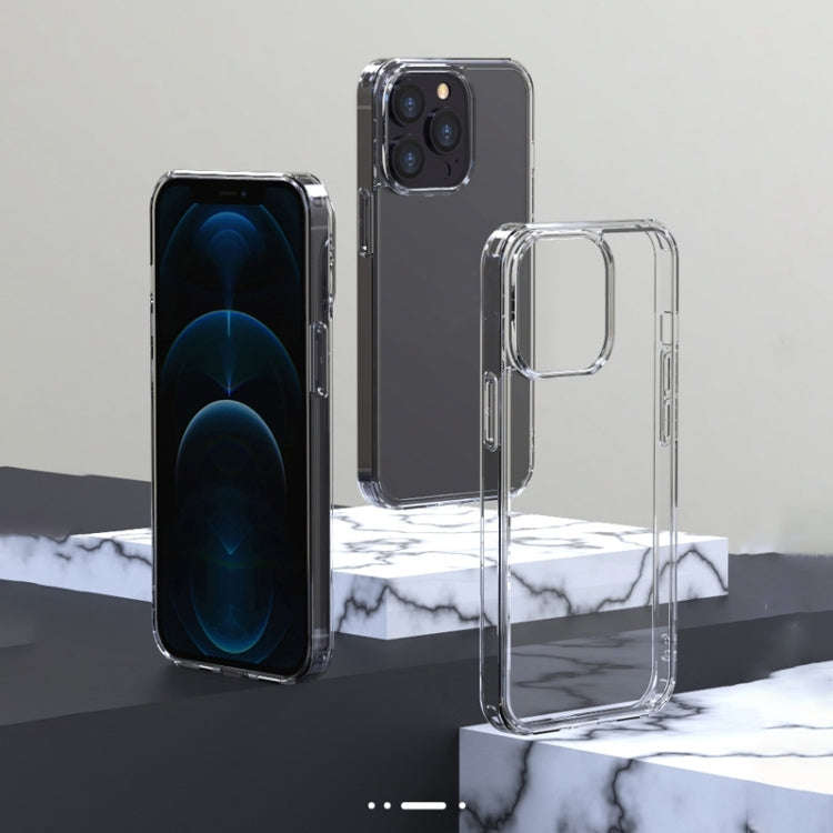 Transparent Tempered Glass TPU Phone Case, For iPhone 14, For iPhone 14 Pro, For iPhone 14 Pro Ma...