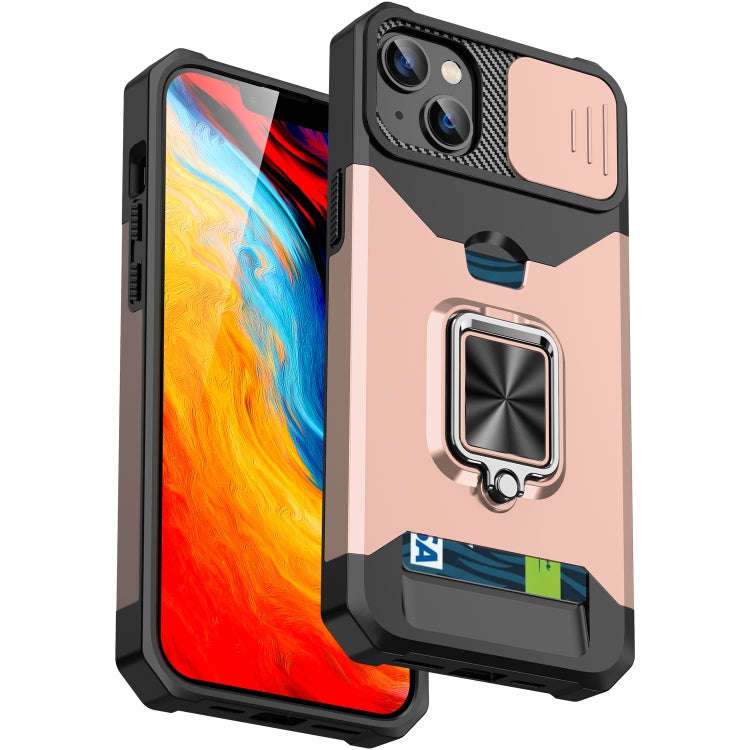 Sliding Camshield Card Phone Case, For iPhone 14, For iPhone 14 Pro, For iPhone 14 Pro Max, For i...