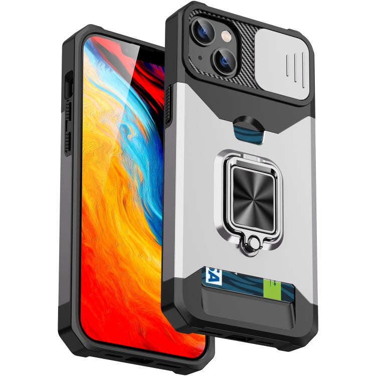 Sliding Camshield Card Phone Case, For iPhone 14, For iPhone 14 Pro, For iPhone 14 Pro Max, For i...