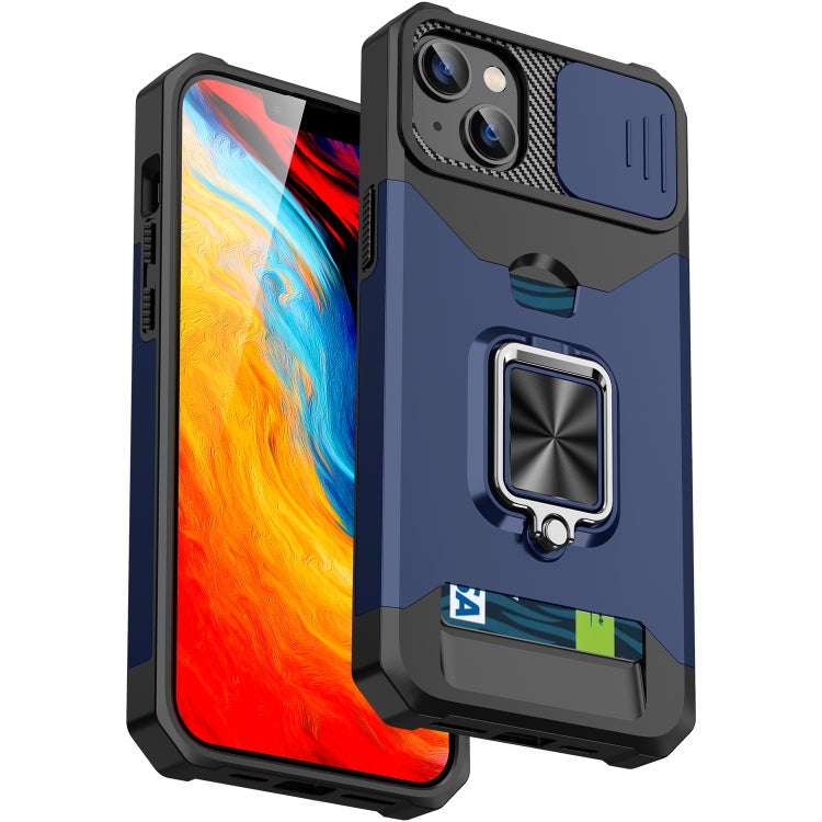 Sliding Camshield Card Phone Case, For iPhone 14, For iPhone 14 Pro, For iPhone 14 Pro Max, For i...