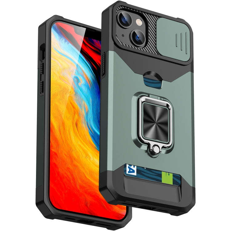 Sliding Camshield Card Phone Case, For iPhone 14, For iPhone 14 Pro, For iPhone 14 Pro Max, For i...