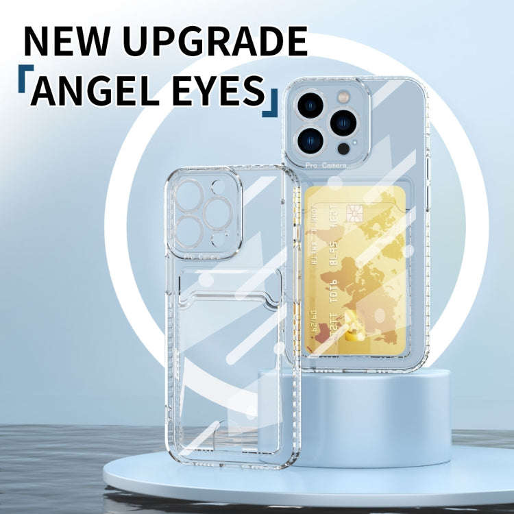 Card Bag Clear TPU Phone Case, For iPhone 14, For iPhone 14 14 Max, For iPhone 14 Pro, For iPhone...
