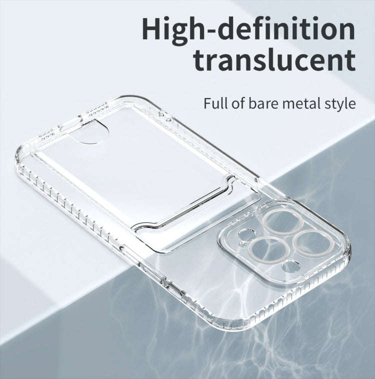 Card Bag Clear TPU Phone Case, For iPhone 14, For iPhone 14 14 Max, For iPhone 14 Pro, For iPhone...