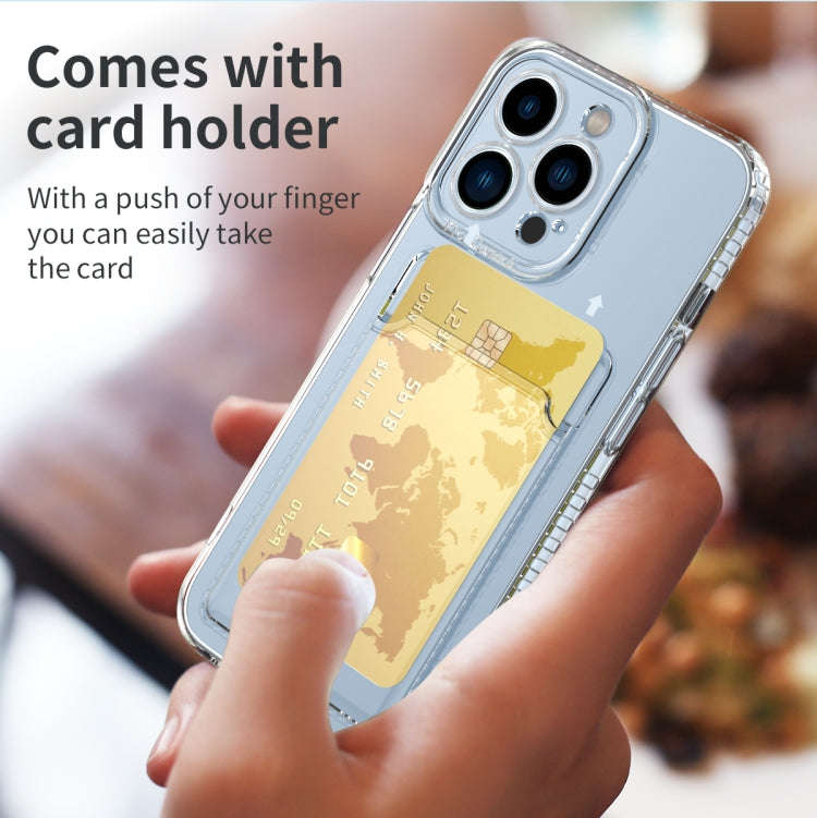 Card Bag Clear TPU Phone Case, For iPhone 14, For iPhone 14 14 Max, For iPhone 14 Pro, For iPhone...