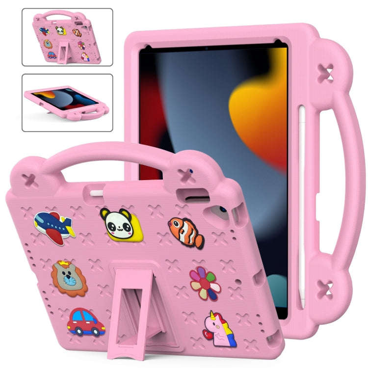 Handle Kickstand Children EVA Shockproof Tablet Case, For iPad 10.2 2021 / 2020 / 2019, For iPad ...