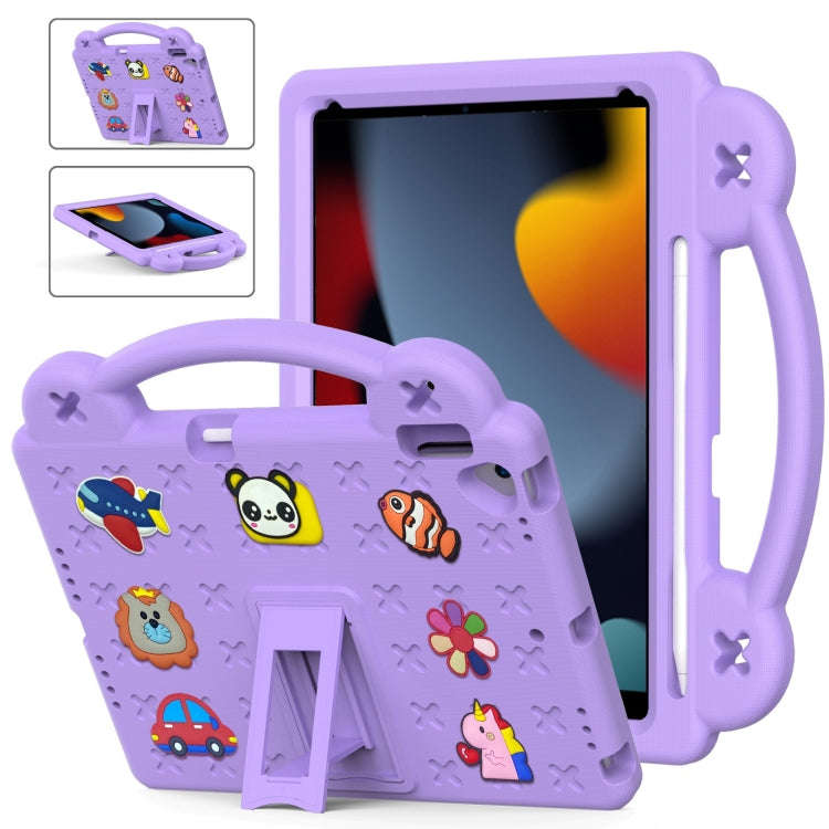 Handle Kickstand Children EVA Shockproof Tablet Case, For iPad 10.2 2021 / 2020 / 2019, For iPad ...