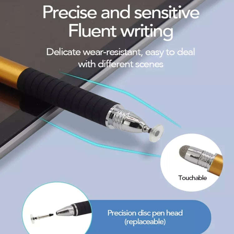 AT-31 Conductive Cloth Head + Precision Sucker Capacitive Pen Head 2-in-1 Handwriting Stylus