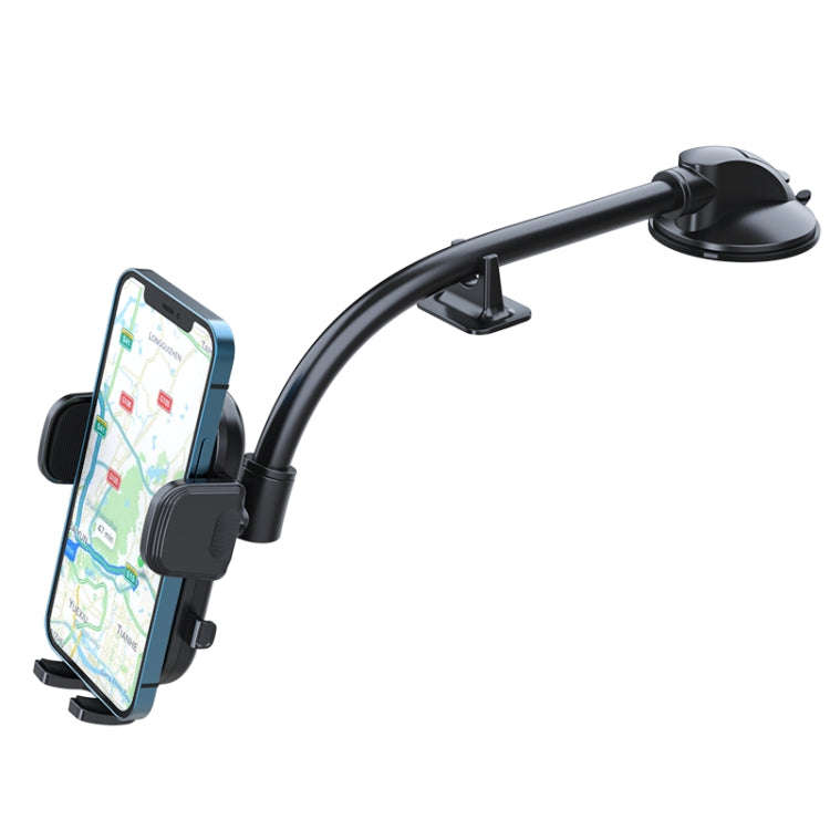 A190+X51 Car Phone Holder Dashboard Windshield Sucker Mount Bendable Long Arm Stand, A190+X51