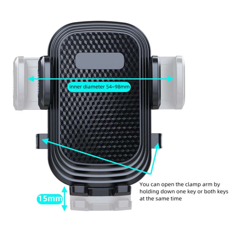A190+X51 Car Phone Holder Dashboard Windshield Sucker Mount Bendable Long Arm Stand, A190+X51