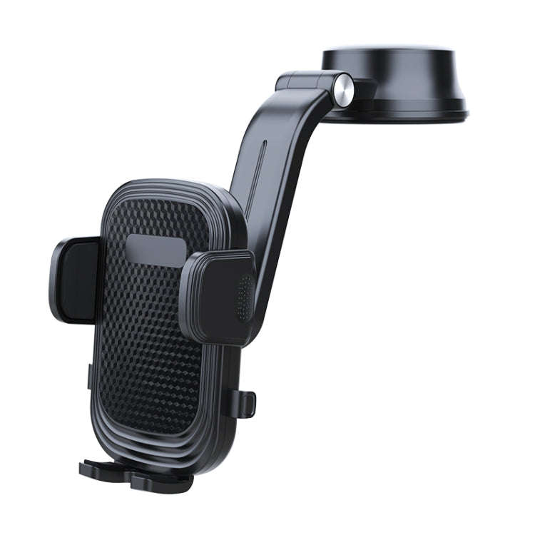 A190+X157 Car Phone Holder Dashboard Sucker Mount Stand  Retractable Clamp Arm, A190+X157