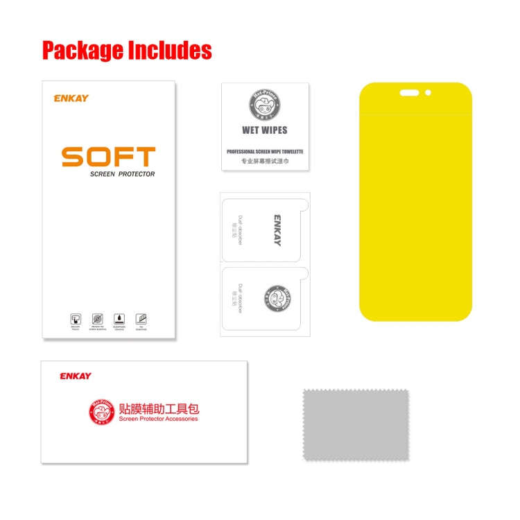 ENKAY Full Glue Explosion-proof Hydrogel Film For iPhone 14 Pro Max, For iPhone 14 Pro Max (1 PC)...
