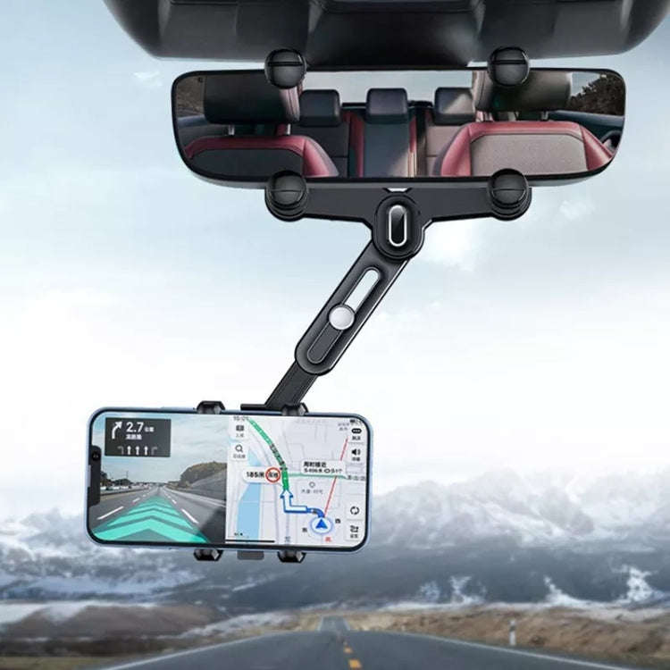 H03 Car Rearview Mirror Mobile Phone Holder 360 Rotation Foldable, H03