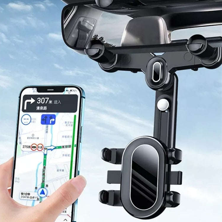 H03 Car Rearview Mirror Mobile Phone Holder 360 Rotation Foldable, H03