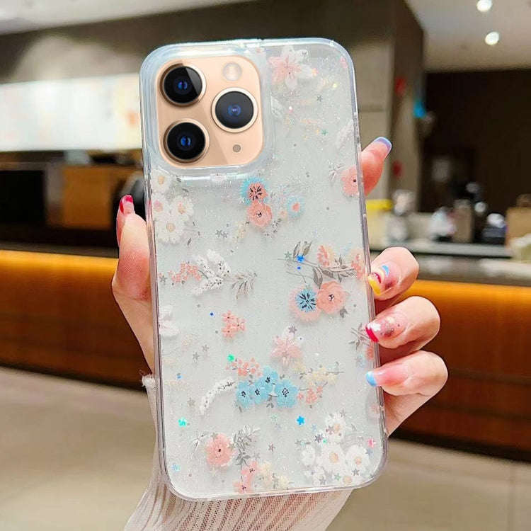 Fresh Small Floral Epoxy TPU Phone Case, For iPhone 11 Pro Max, For iPhone 11, For iPhone 11 Pro,...