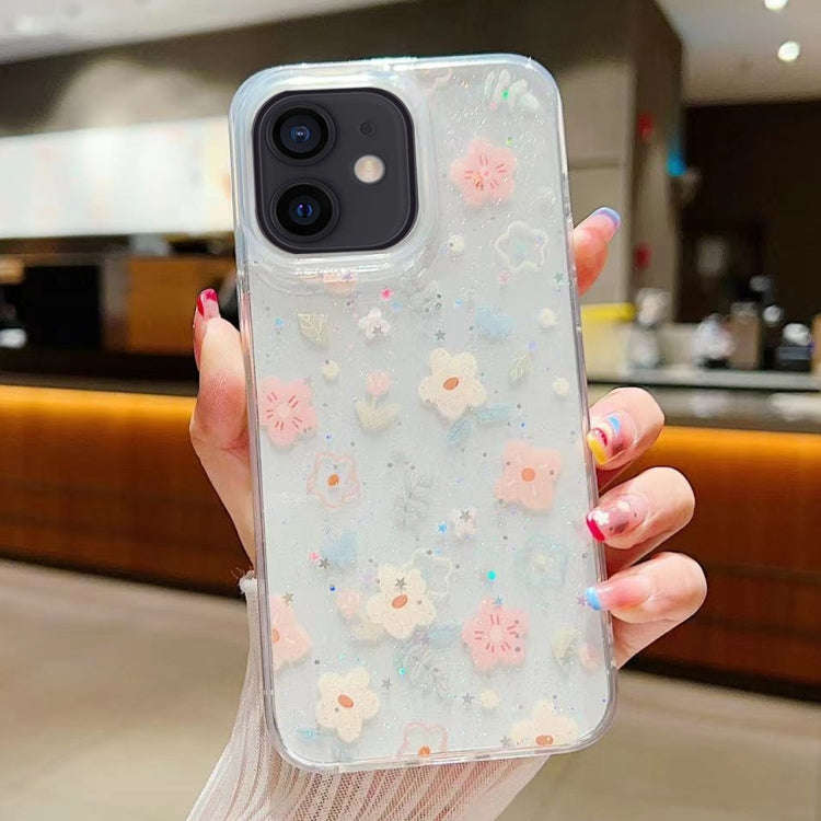 Fresh Small Floral Epoxy TPU Phone Case, For iPhone 11 Pro Max, For iPhone 11, For iPhone 11 Pro,...