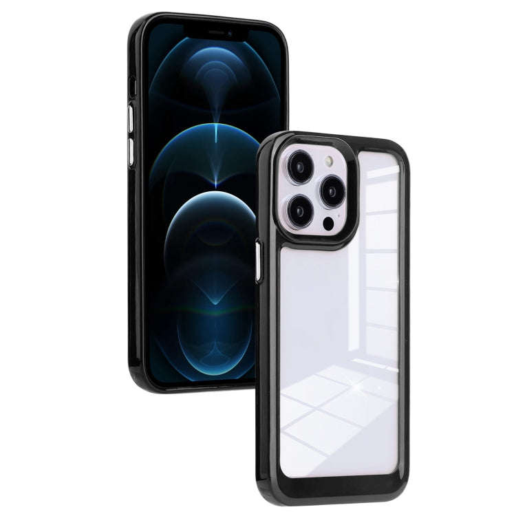 Solid Solor TPU Space Acrylic Phone Case, For iPhone 11, For iPhone 11 Pro Max, For iPhone 12, Fo...